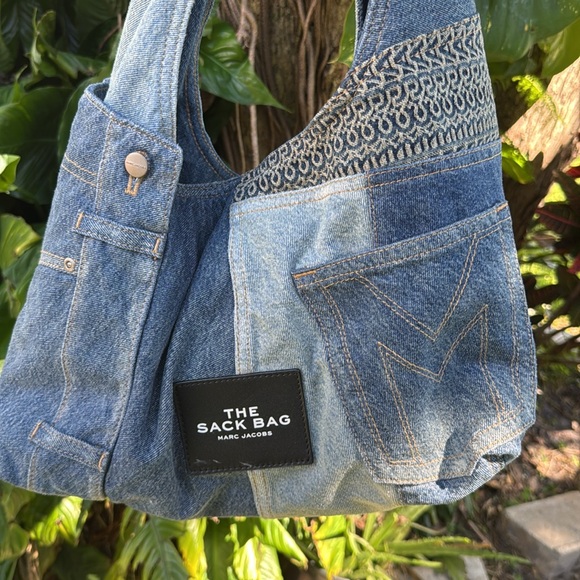 Marc Jacobs Patchwork Denim Shoulder Bag - Picture 6 of 9